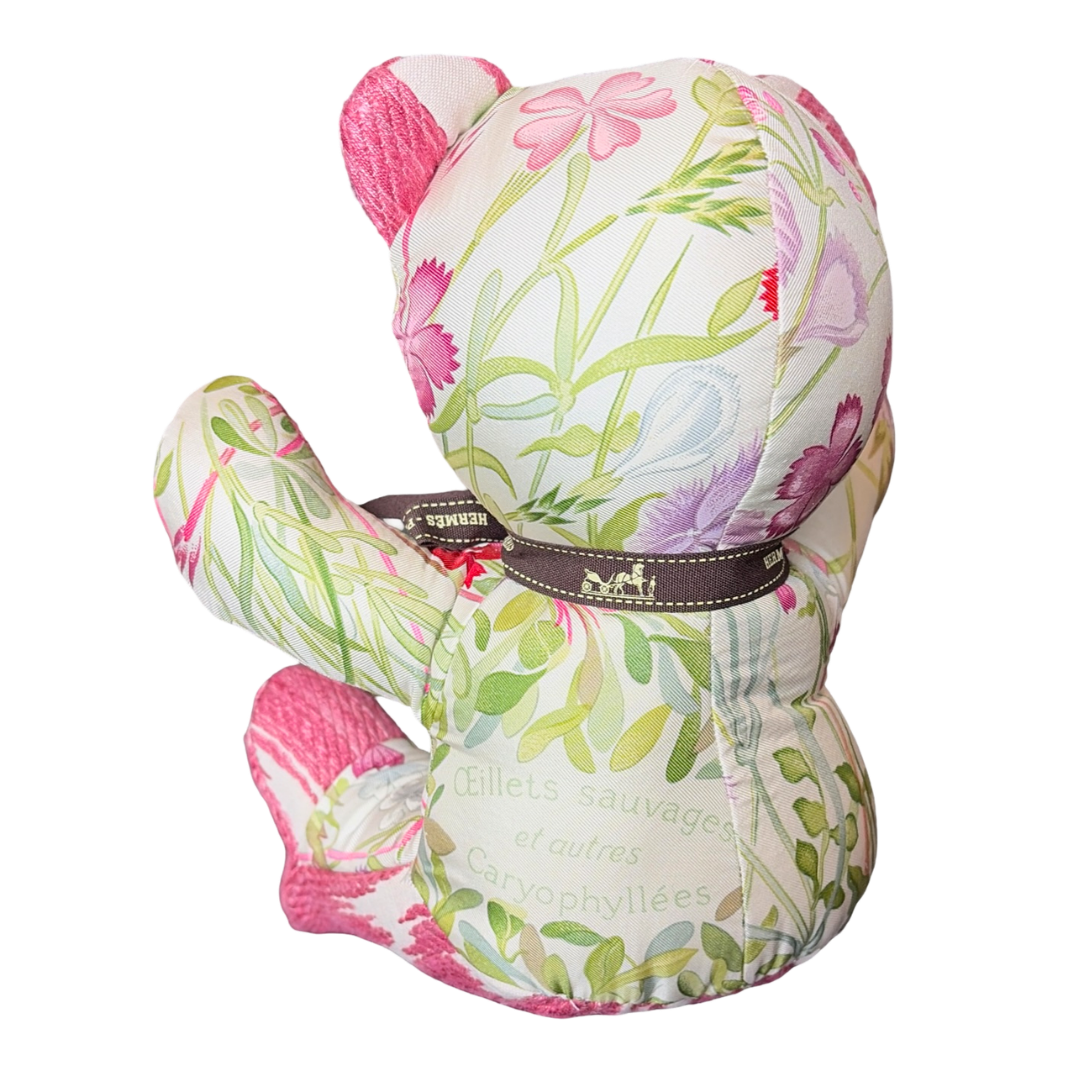Hermès Oeilettes Sauvages Scarf Silk Teddy Bear