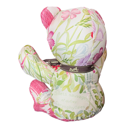 Hermès Oeilettes Sauvages Scarf Silk Teddy Bear