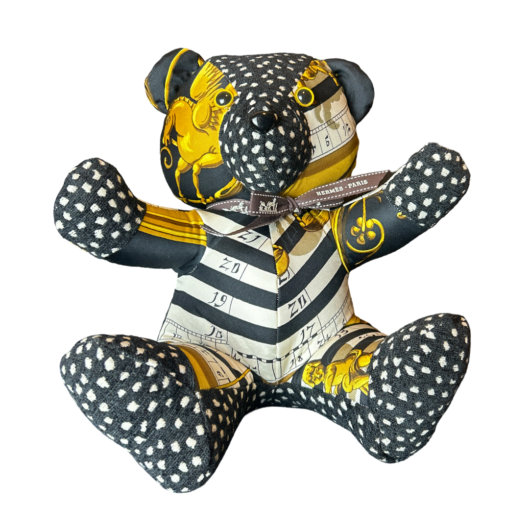 Hermes Astrologie Dies et Hore Scarf Teddy Bear at Vintage Luxe Up
