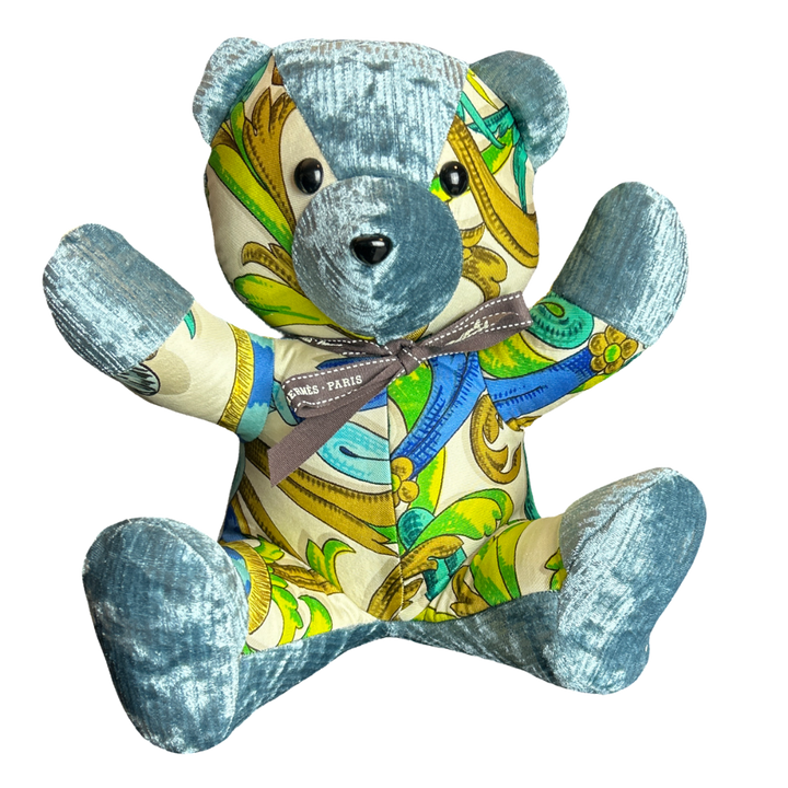 HERMES Mors a la Conetable Scarf Teddy Bear at Vintage Luxe Up