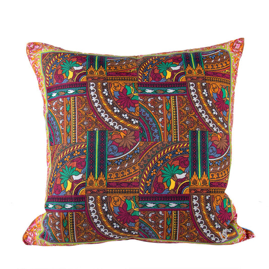 Vintage Kenzo Pillow Tile Vintage Scarf Pillow 22" at Vintage Luxe Up