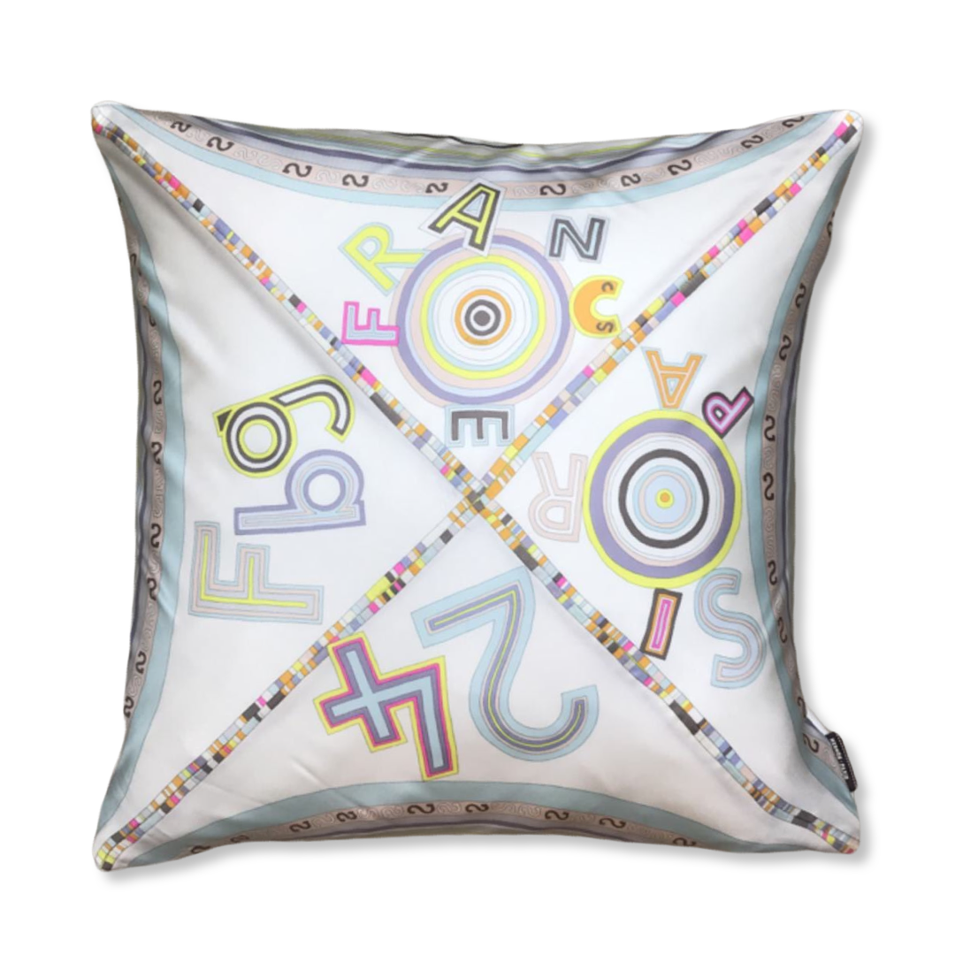 Tohu Bohu Vintage Silk Scarf Pillows 24"