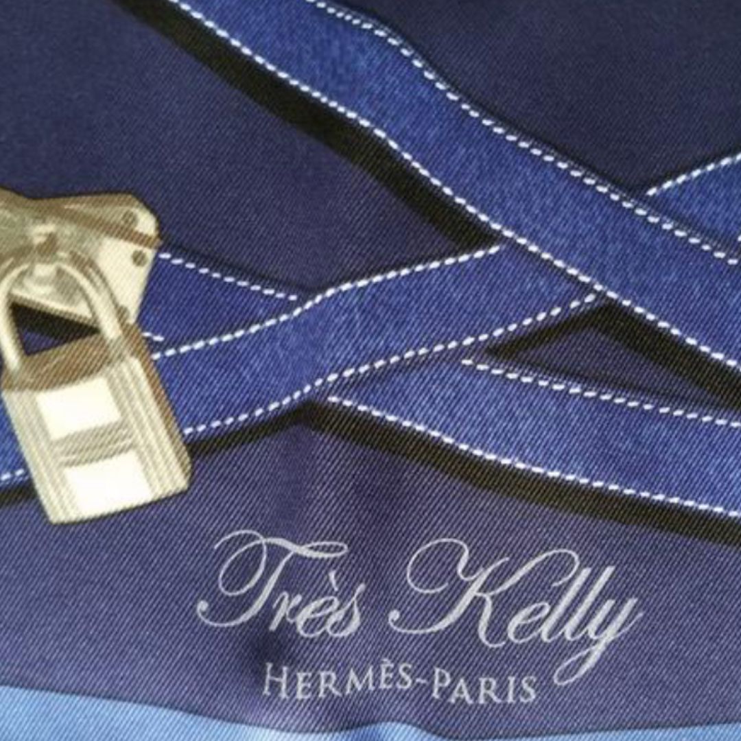 Très Kelly Vintage Silk Scarf Pillow 28"