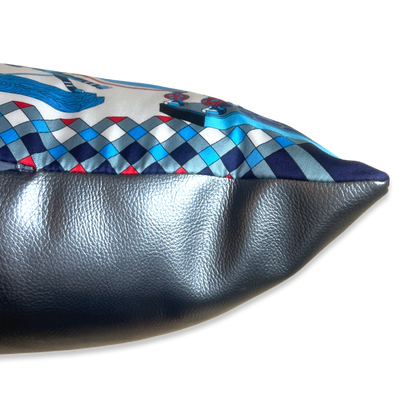 Trophées Vintage Silk Scarf Pillow 36"