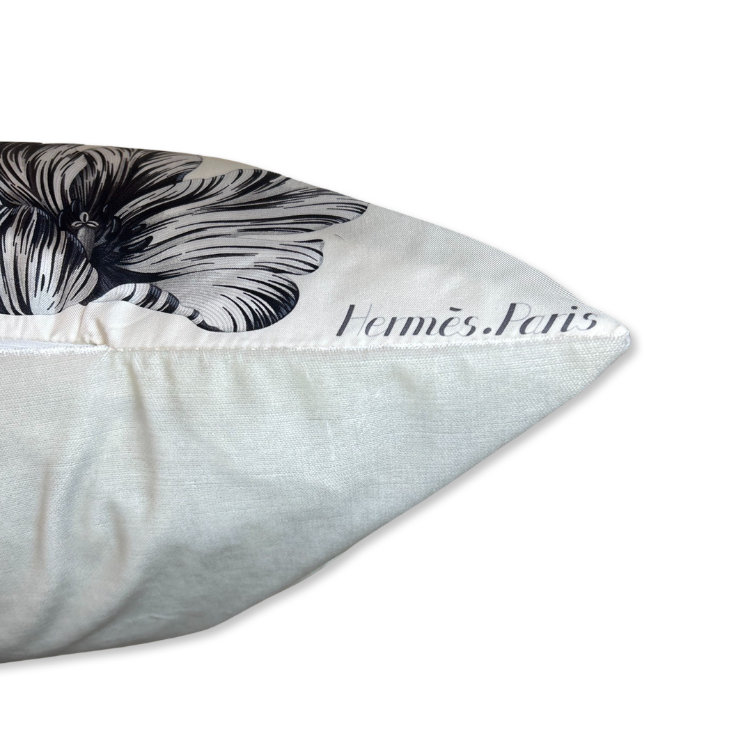 Tulipomanie Vintage Silk Scarf Lumbar Pillows 35"