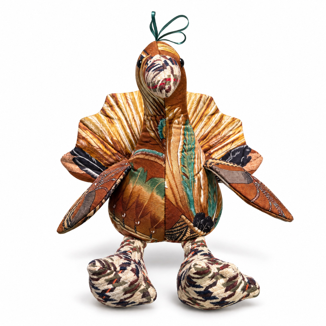 Brazil Vintage Silk Scarf Thankful Turkey II