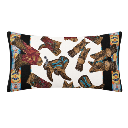 Ralph Lauren cowboy boots scarf pillow