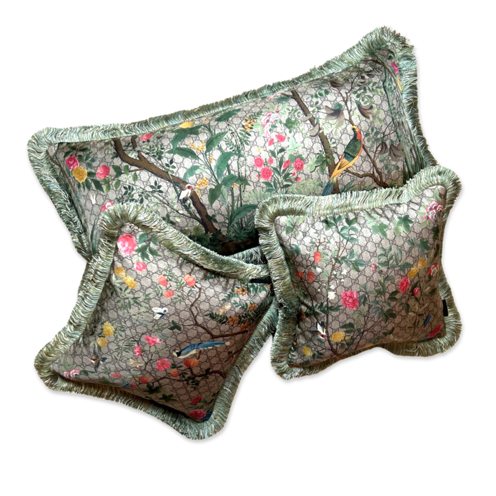 Gucci GG Tian Tree of Life Scarf | Gucci Pillows at Vintage Luxe Up