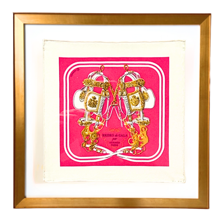 Hermes Brides de Gala Nano Scarf | Framed Hermes Scarf at Vintage Luxe Up