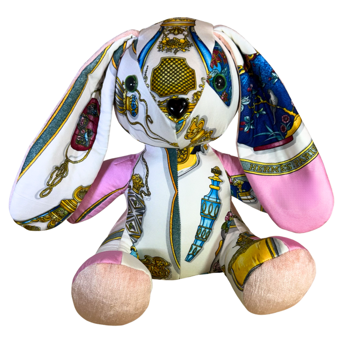 Qu'Importe le Flacon Vintage Silk Scarf Clever Bunny