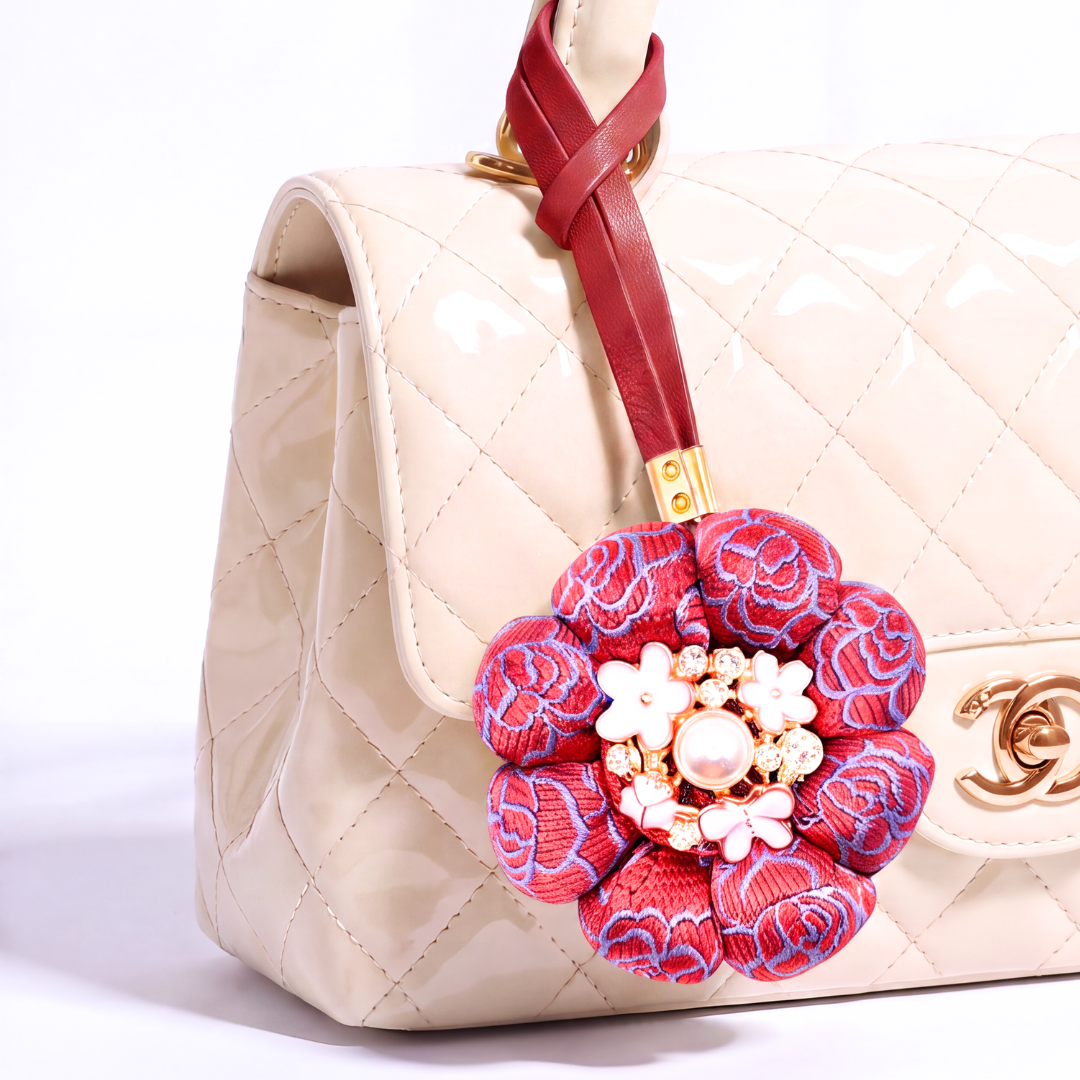 Chanel Camellia Bag Charm | Chanel Fashion Accessories