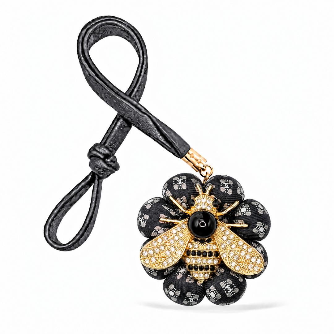 Chanel CC Bumblebee Bag Charm | Hermes Fashion Accessories