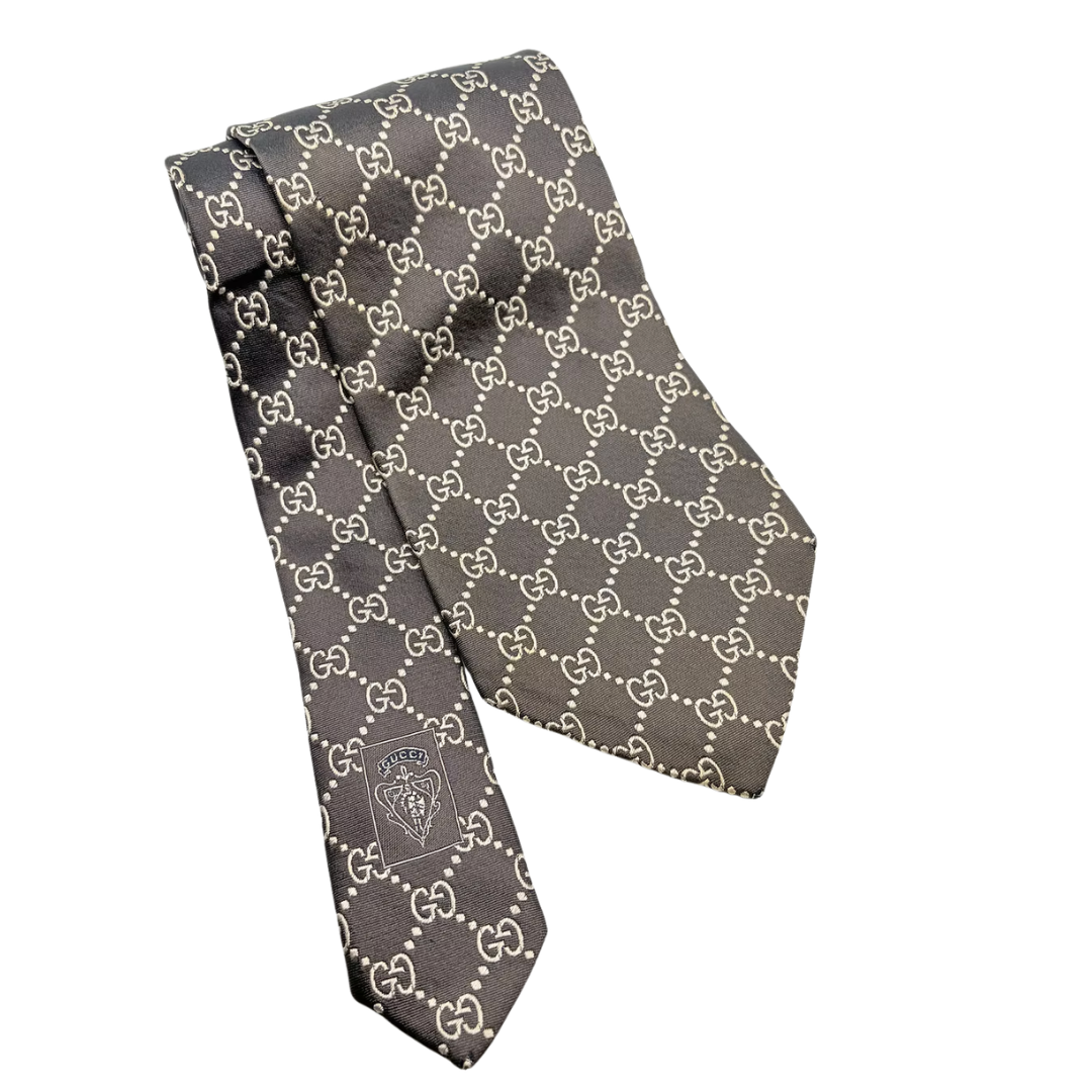 Gucci GG Black Necktie
