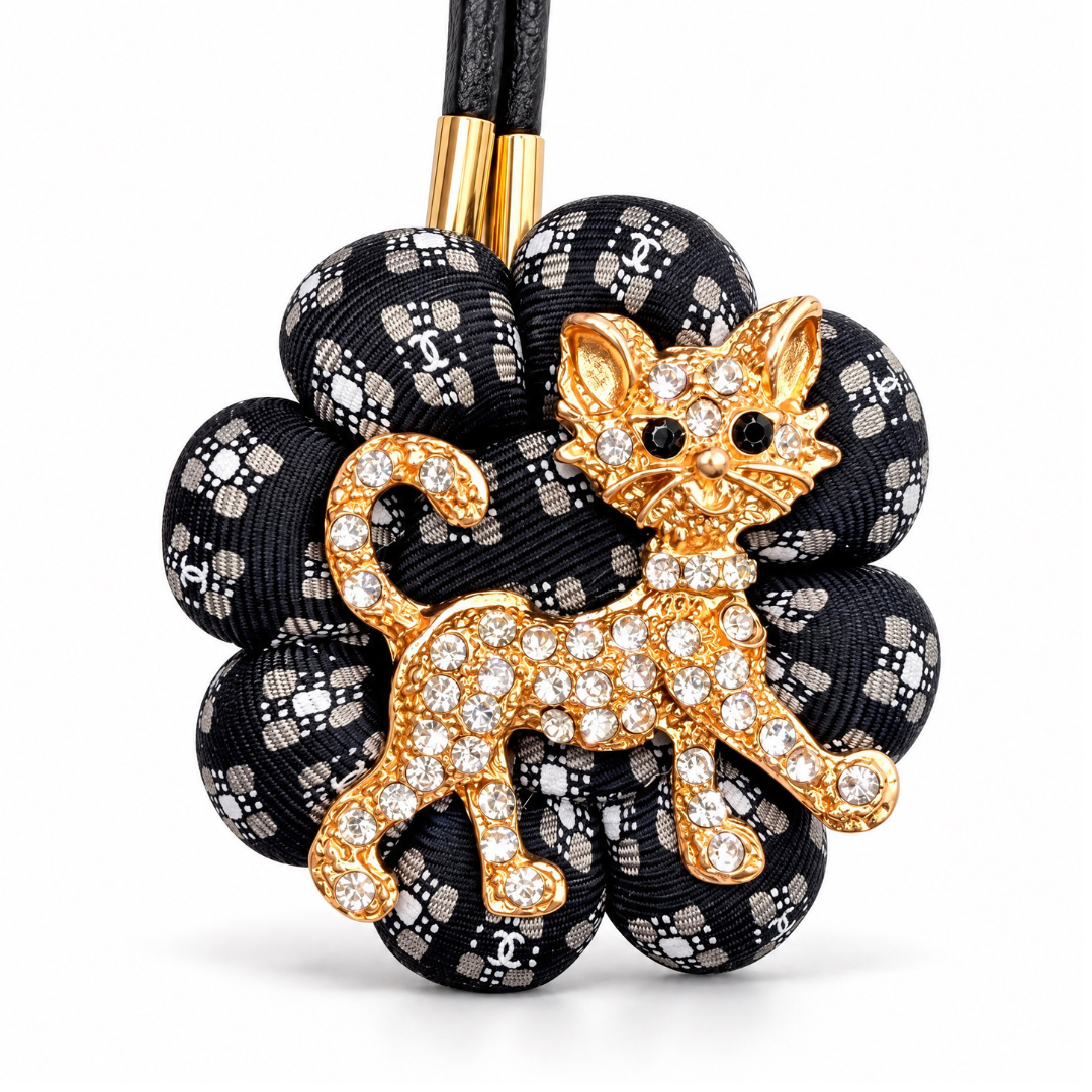 Chanel CC Kitten Dog Bag Charm | Chanel Fashion Accessories