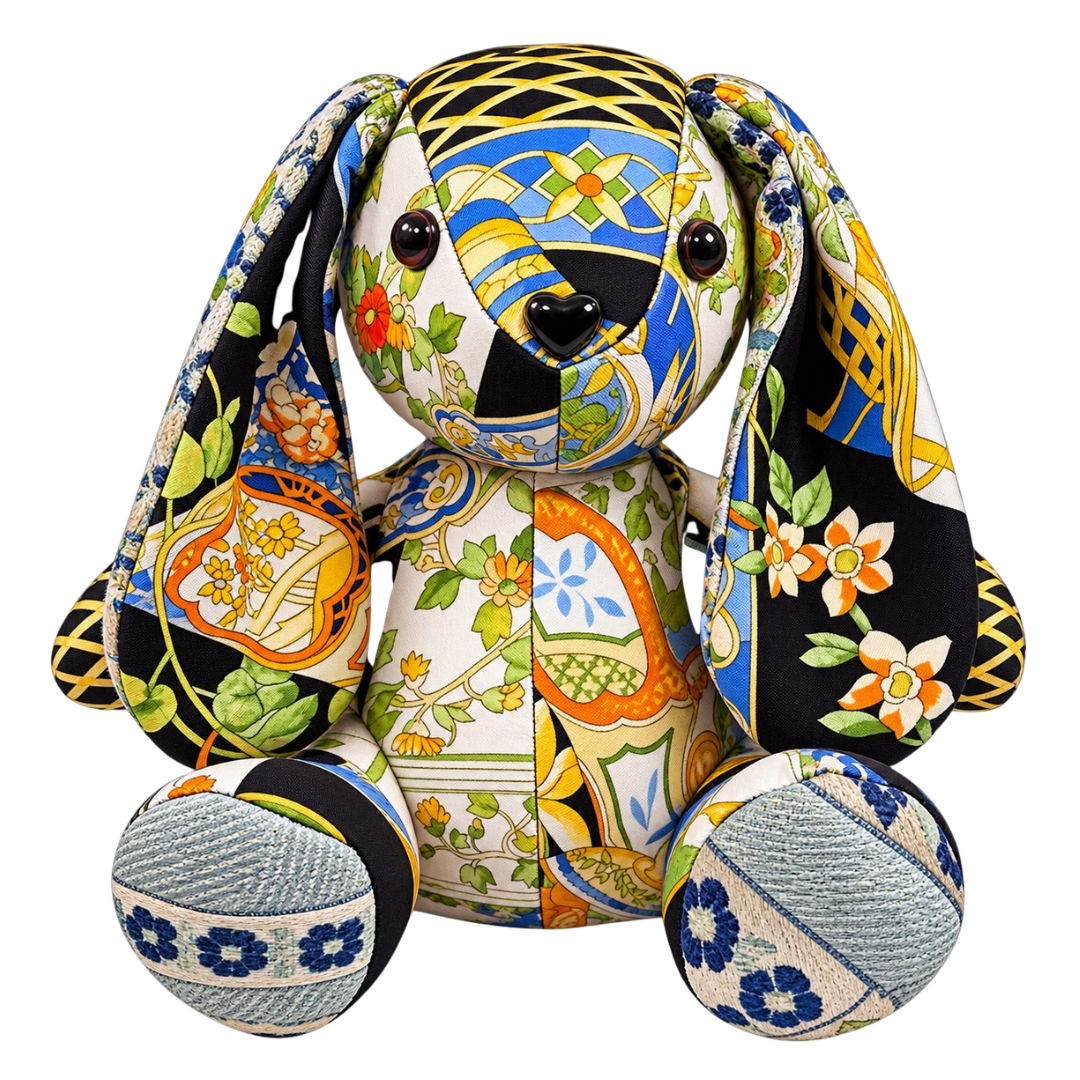 Chinoiserie Temple Jar Vintage Silk Scarf Clever Bunny