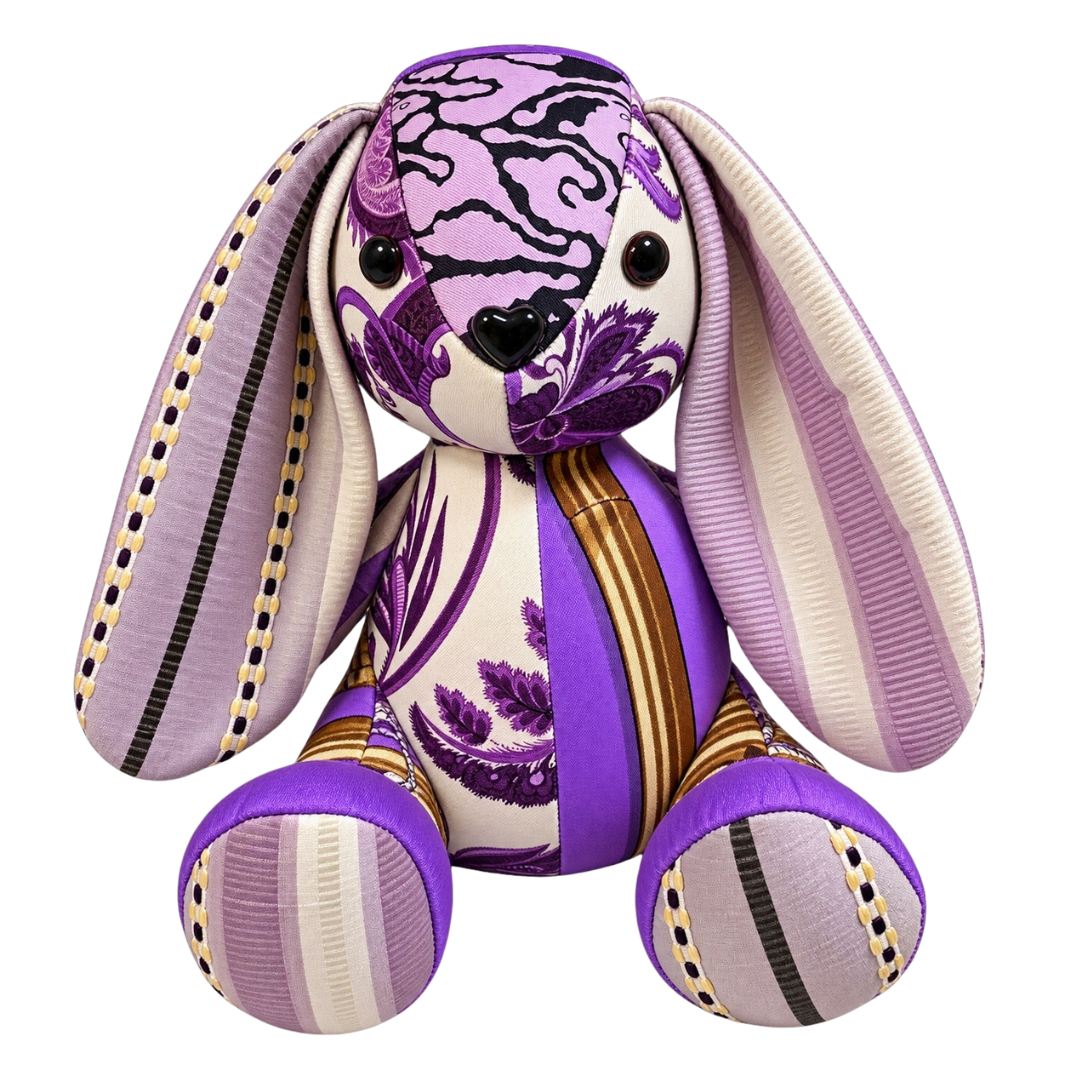 Purple Paisley Bamboo Vintage Silk Scarf Clever Bunny