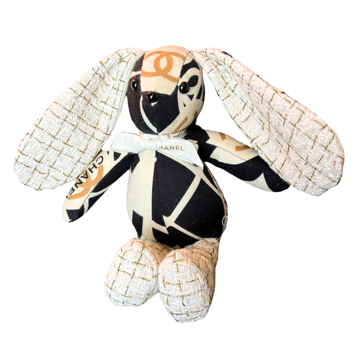 Chanel CC Logo Scarf Patchwork Bunny at Vintage Luxe Up