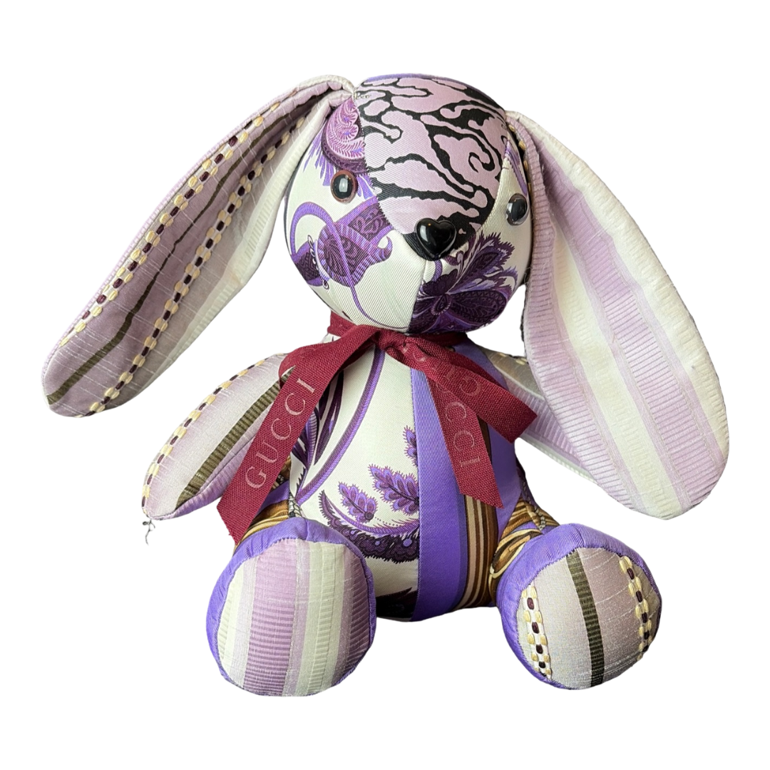 Gucci Purple Paisley Silk Scarf Clever Bunny