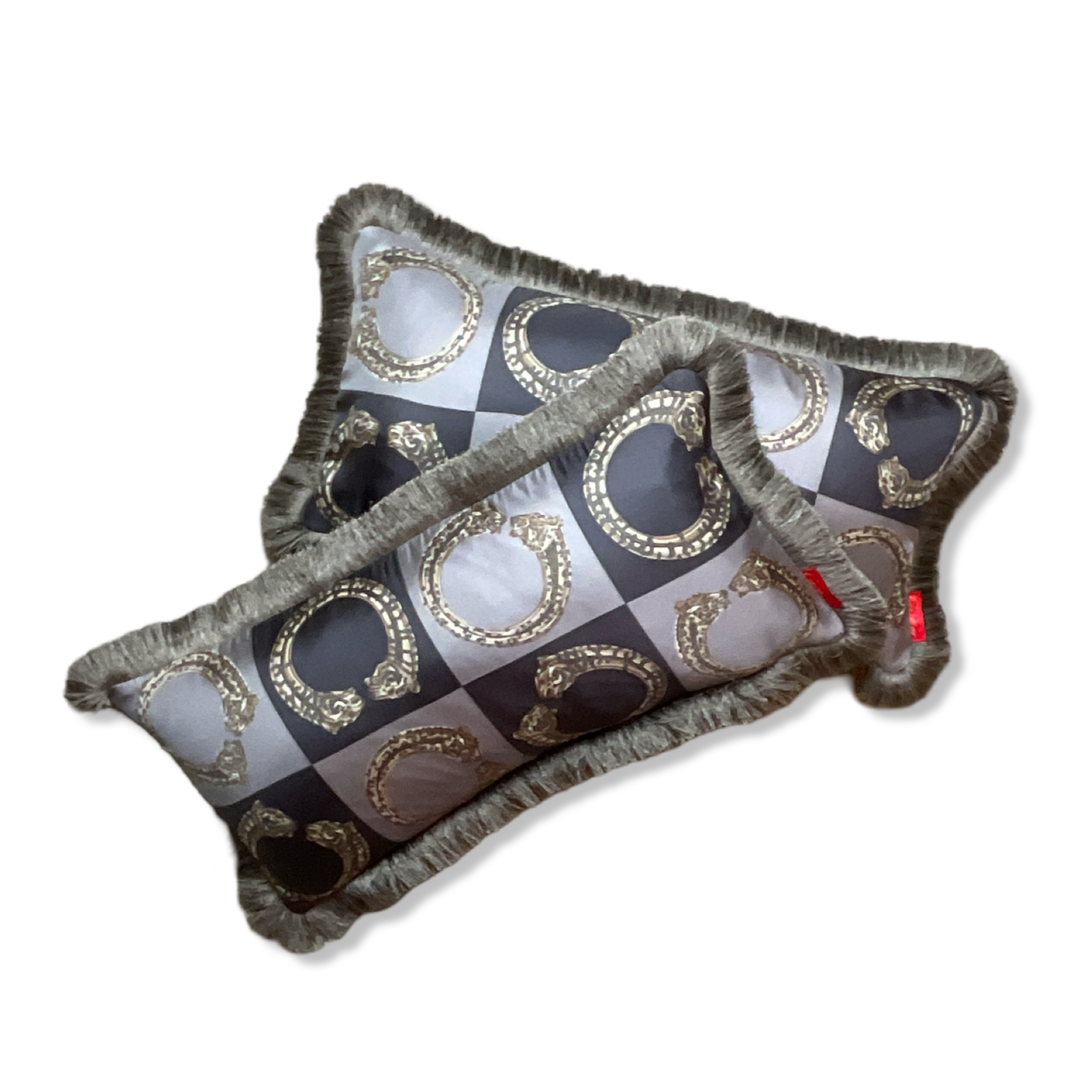 Cartier Duos de Tigre Scarf Pillow exclusively at Vintage Luxe Up