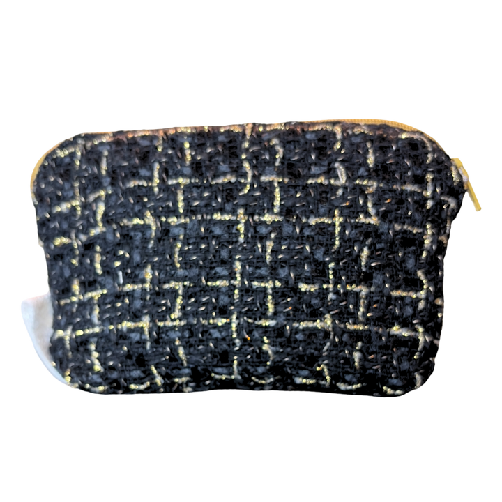 CC Chain Noir Vintage Silk Scarf Beauty Bag