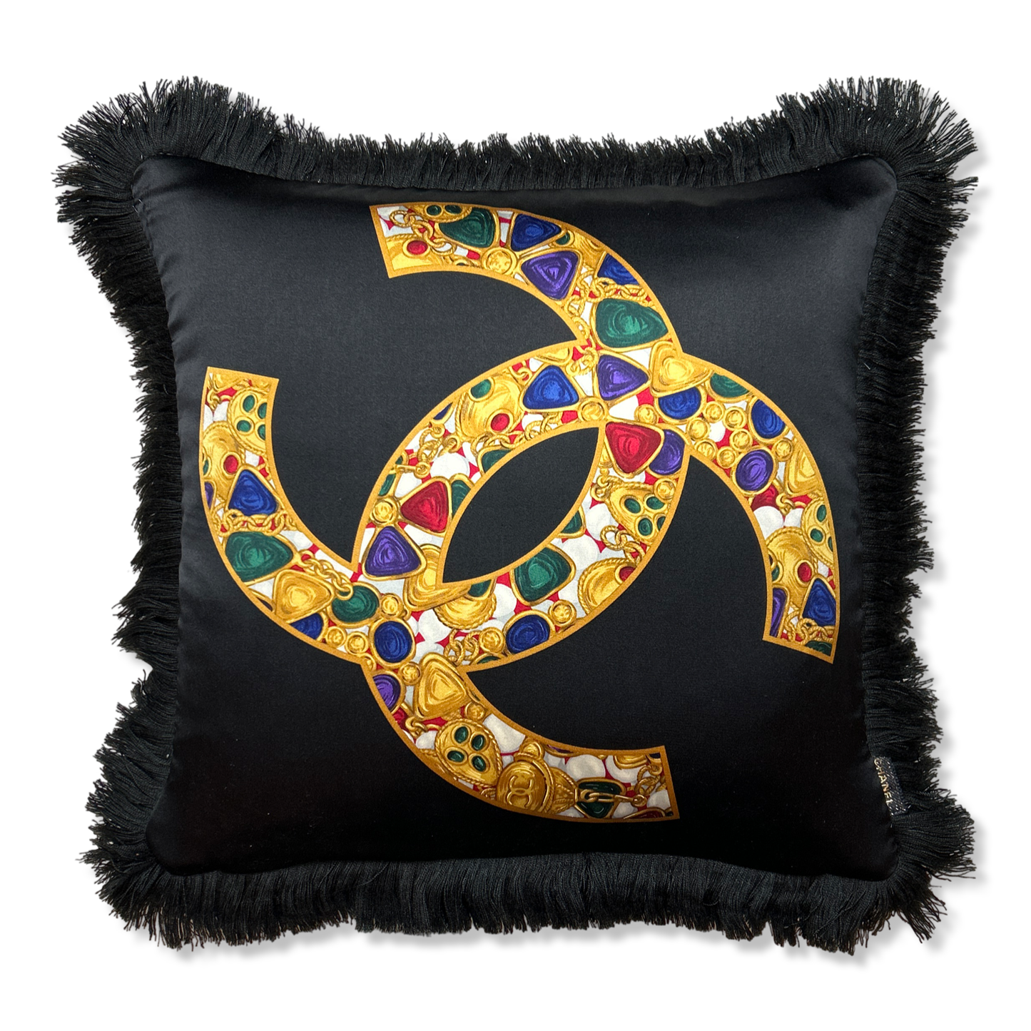 CC Vintage Silk Scarf Pillows 19"