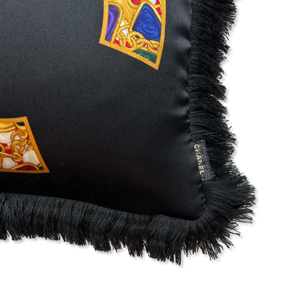 CC Vintage Silk Scarf Pillows 19"