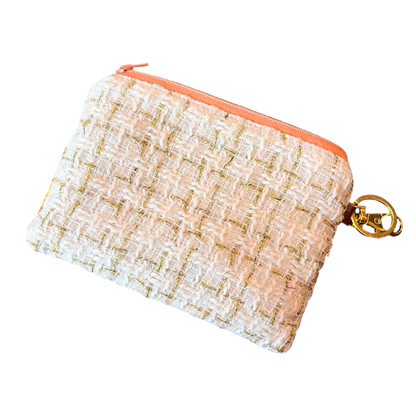 Chanel CC Buttons Pink Scarf | Chanel Keychain Bag Charm