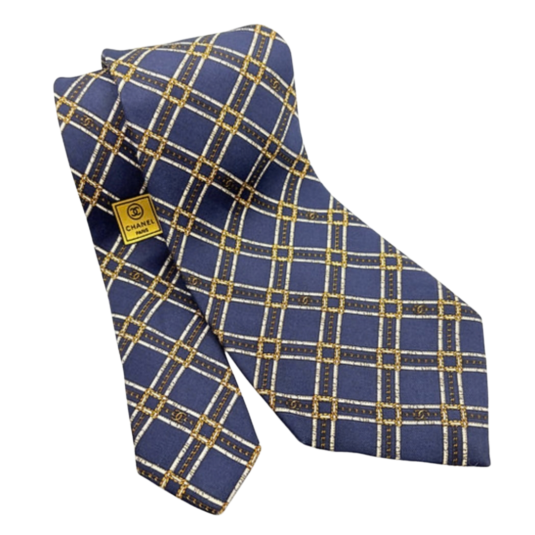 CHANEL CC LOGO NECKTIE