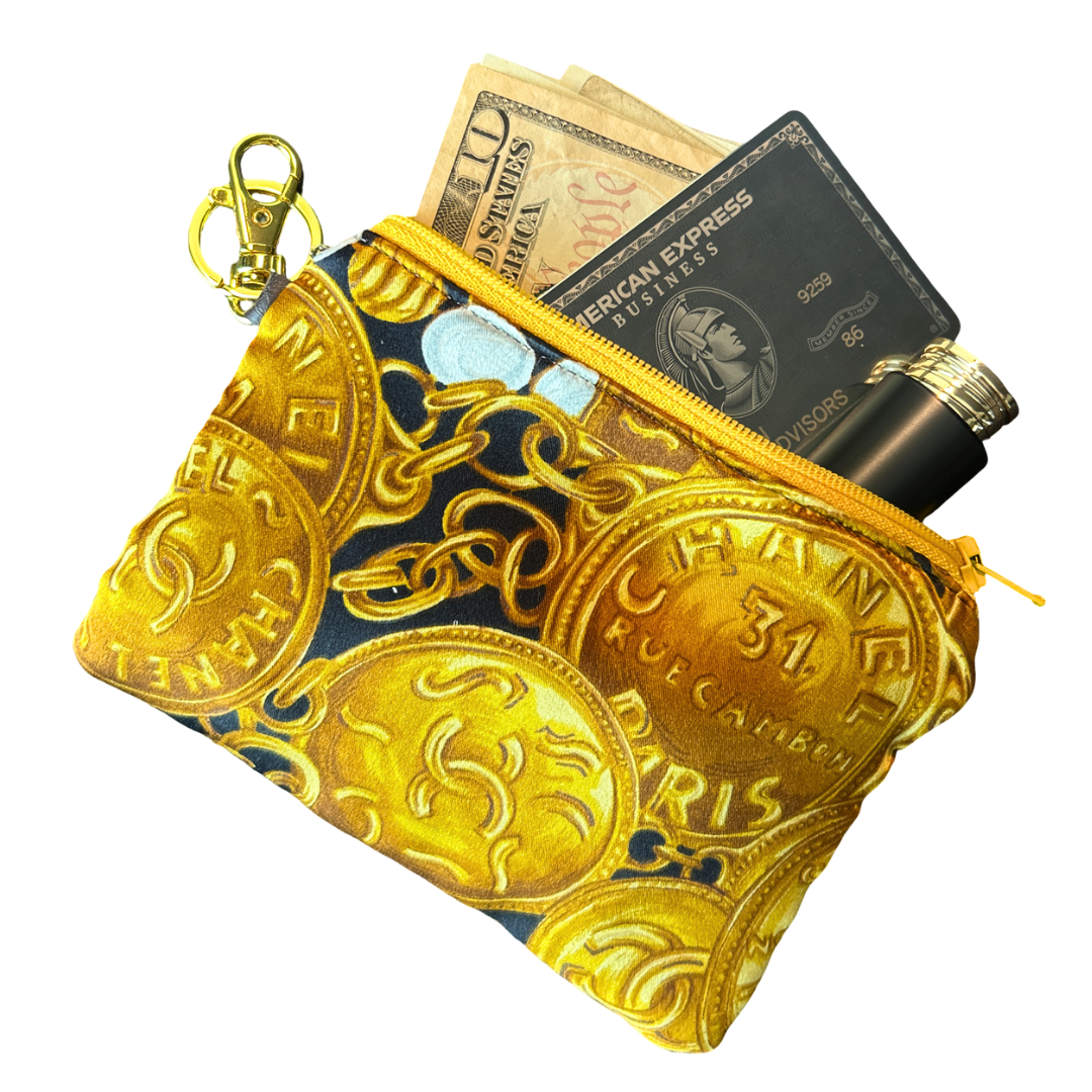 CHANEL CC Logo  Scarf | Chanel Keychain  Chanel Wristlet Keychain