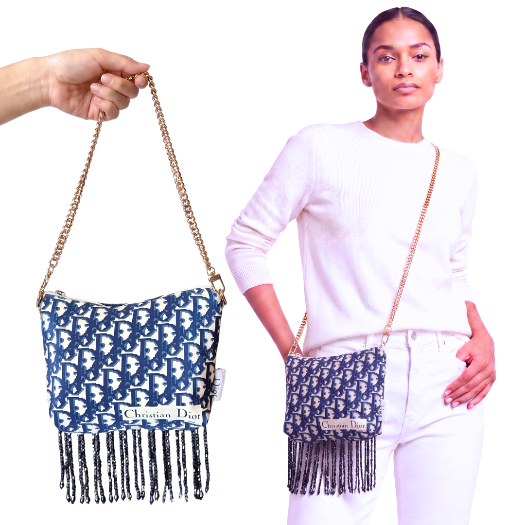 Dior Trotter Blue Scarf | Dior Crossbody Bag