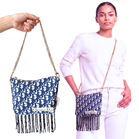 Dior Trotter Blue Scarf | Dior Crossbody Bag
