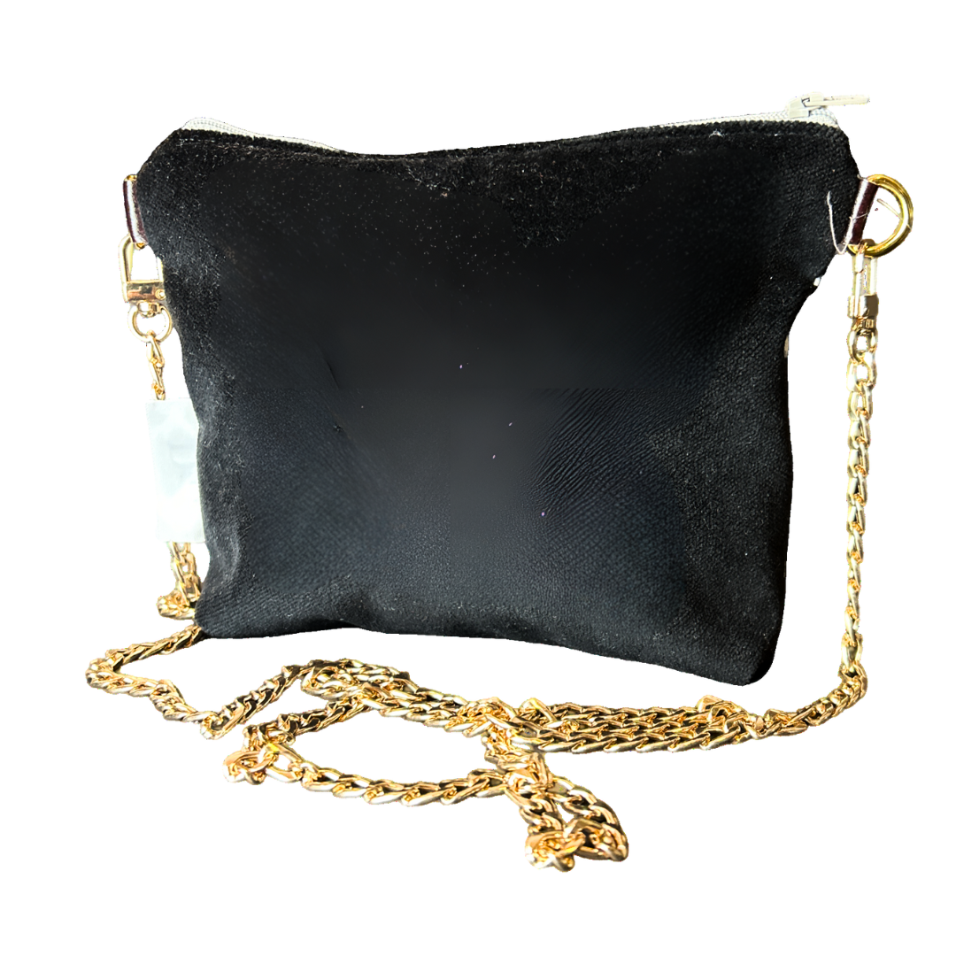 Trotter Noir Vintage Silk Scarf Crossbody Bag