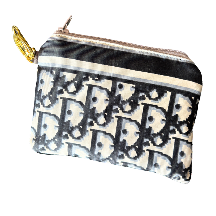 Trotter Noir Vintage Silk Scarf Coffee Run Keychain Bag