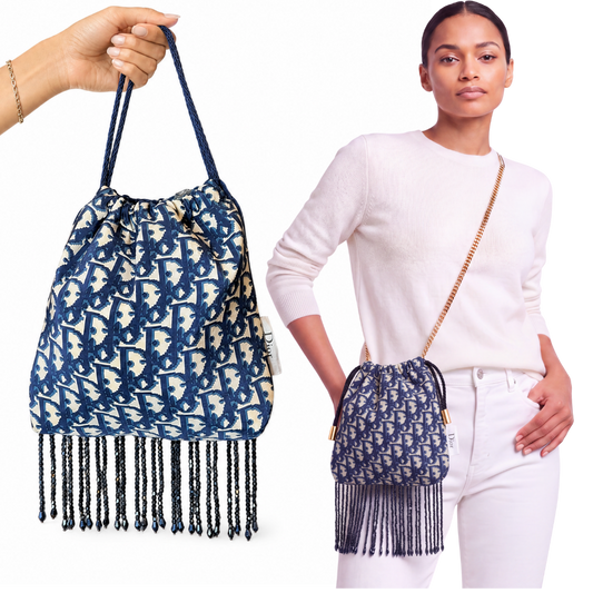 Dior Trotter Blue Scarf | Dior Crossbody Bag
