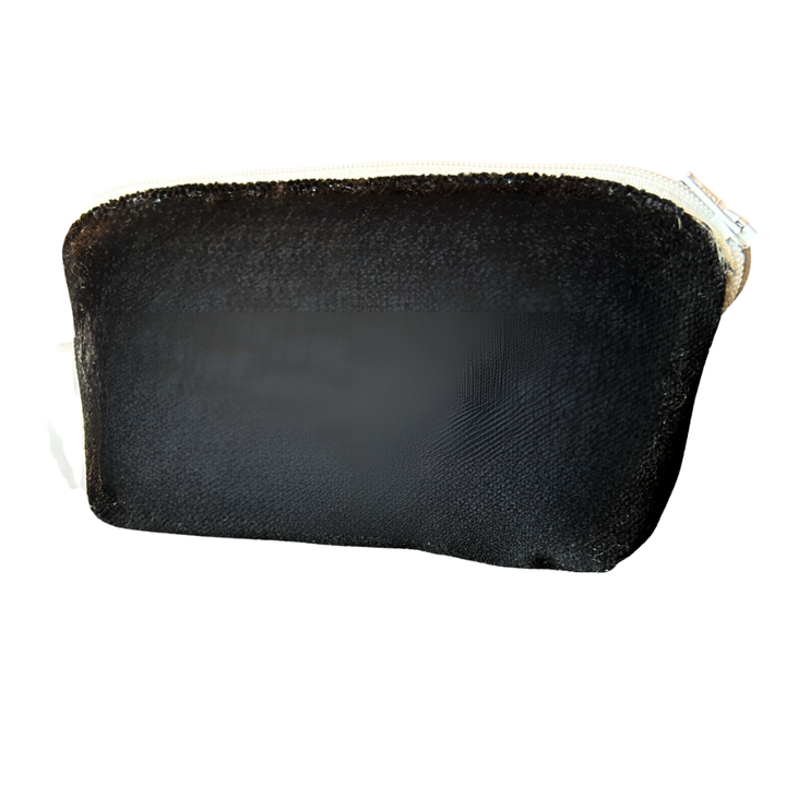 Trotter Noir Vintage Silk Scarf Beauty Bag