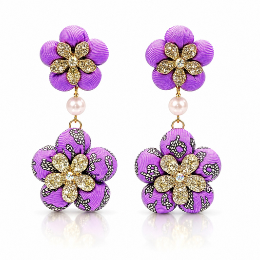 Hermes Violet Earrings | Hermes Jewelry