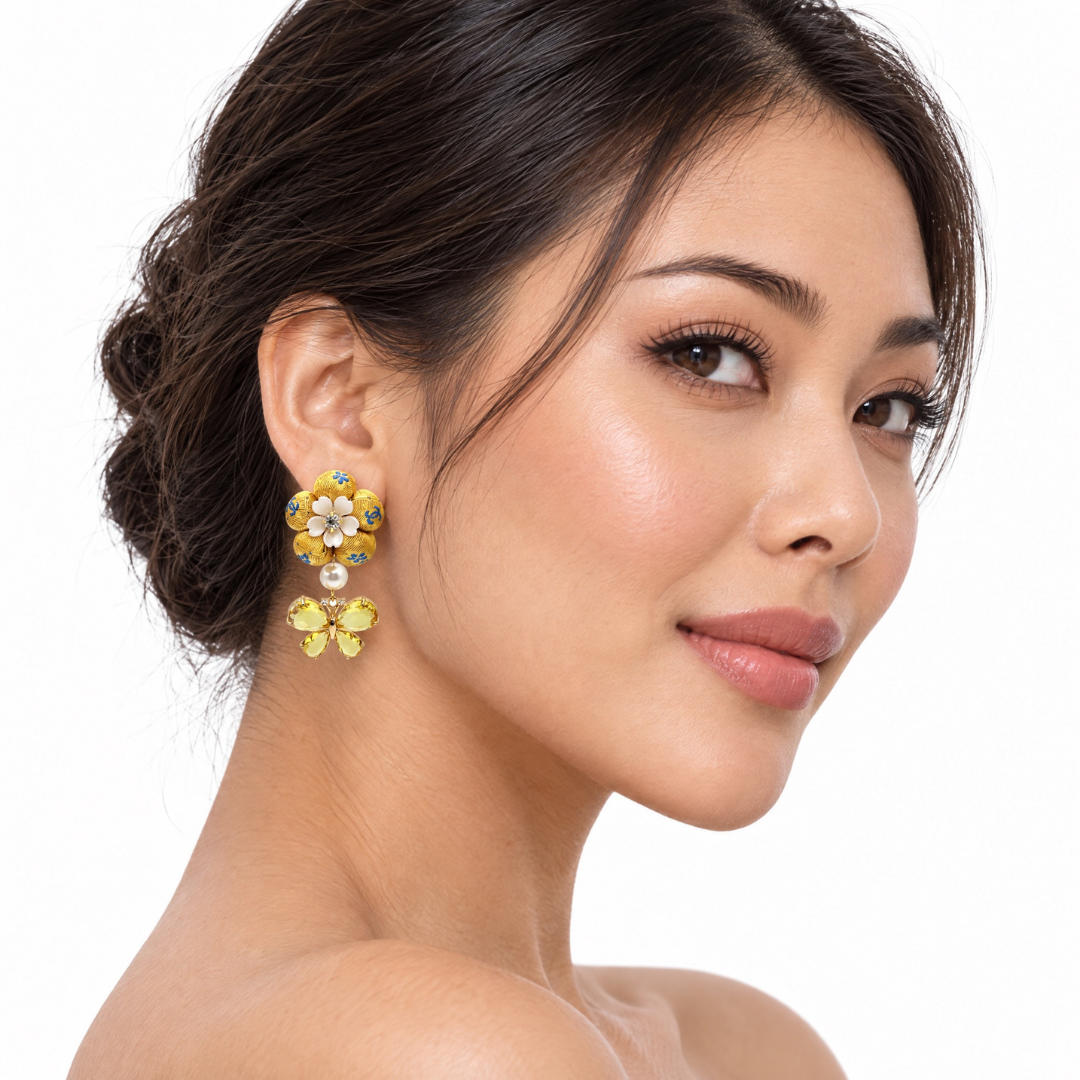 Chanel CC Butterfly Earrings | Chanel Jewelry