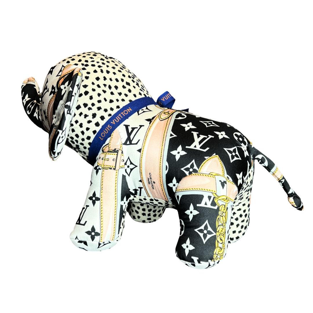 Louis.Vuitton Monogram Scarf Patchwork Elephant at Vintage Luxe Up