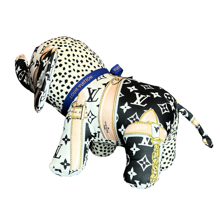Louis.Vuitton Monogram Scarf Patchwork Elephant at Vintage Luxe Up