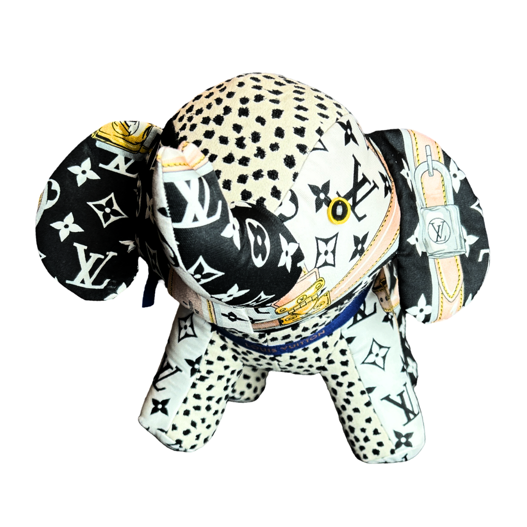 Louis.Vuitton Monogram Scarf Patchwork Elephant at Vintage Luxe Up