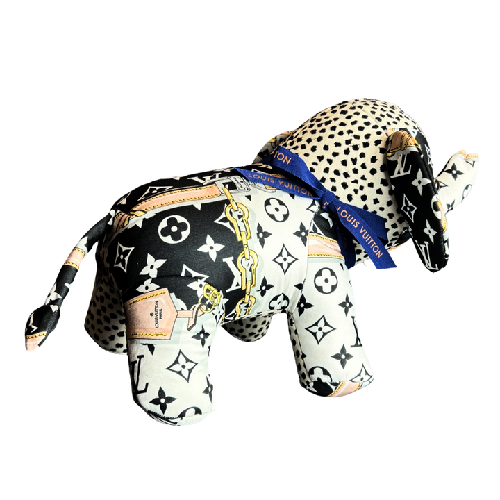 Louis.Vuitton Monogram Scarf Patchwork Elephant at Vintage Luxe Up