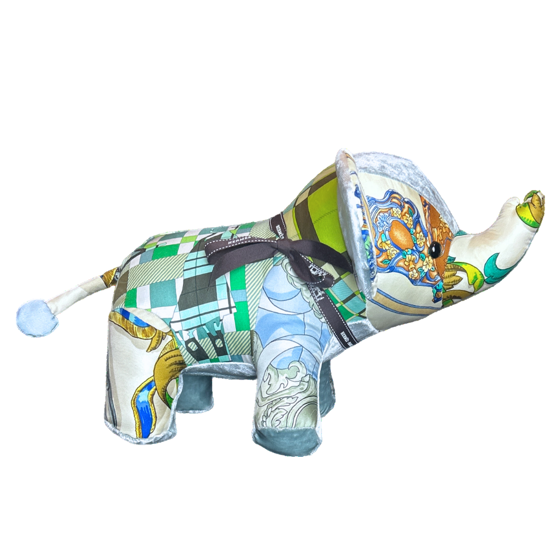 Hermes Ferronnerie Scarf Elephant at Vintage Luxe Up