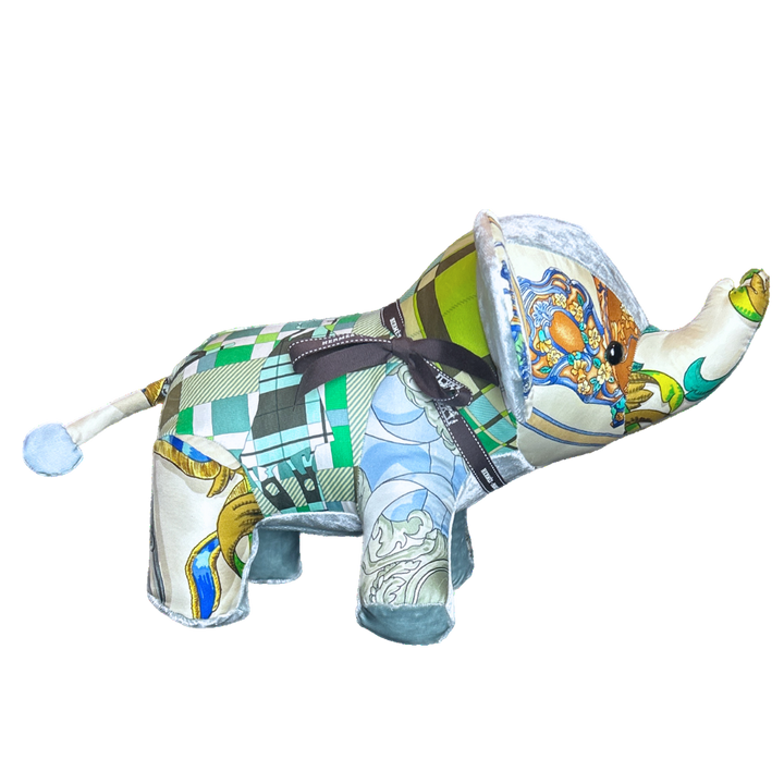 Hermes Ferronnerie Scarf Elephant at Vintage Luxe Up