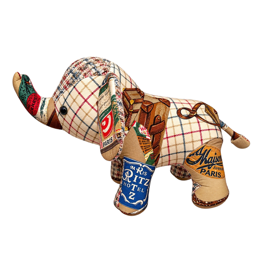 Traveler Vintage Silk Scarf Lucky Elephant