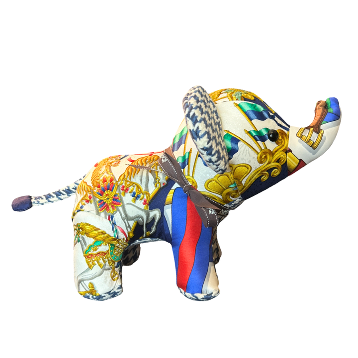 Hermes Luna Park Scarf Patchwork Elephant at Vintage Luxe Up