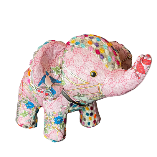 gucci gg floral lattice elephant