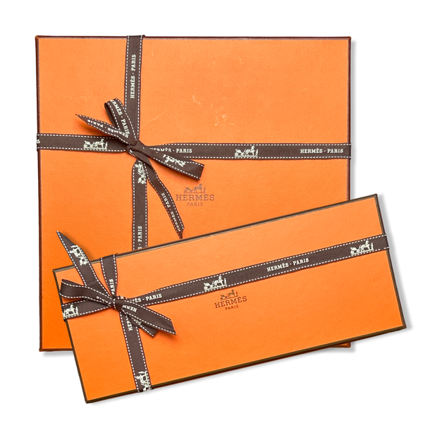 Hermes Scarf Gift Box Square – Vintage Luxe Up