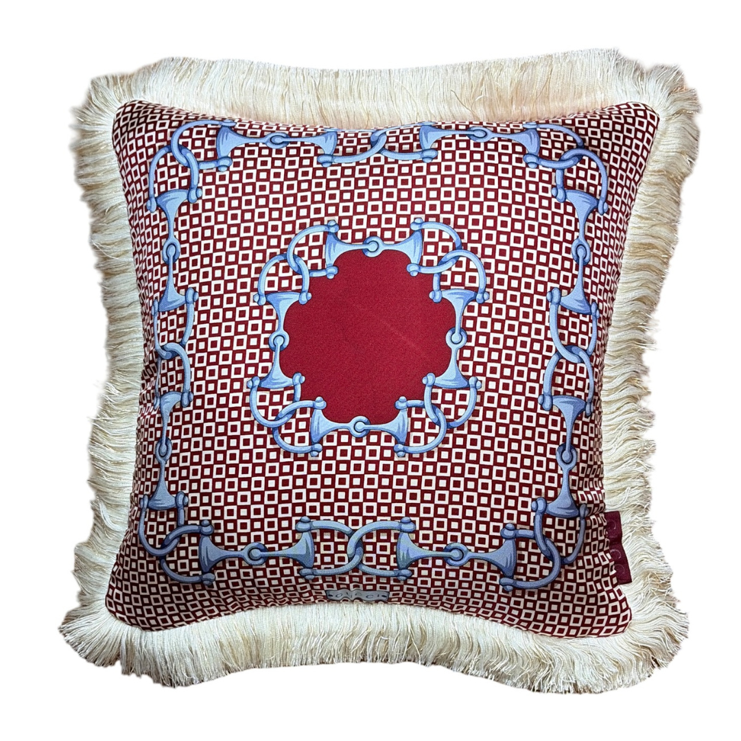 Gucci Horsebit Silk Pillow