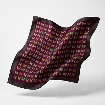 Gucci Butterfly Farfalle Scarf