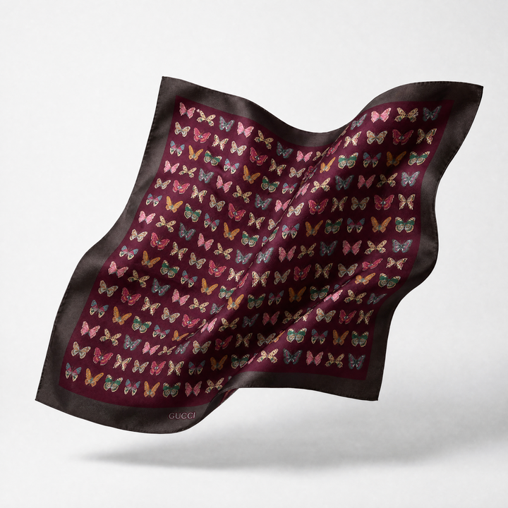 Gucci Butterfly Farfalle Scarf